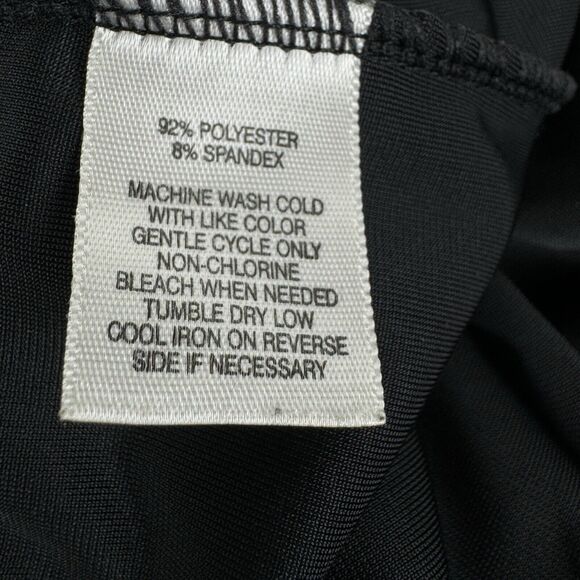 WHBM Velvet Wide Leg Women's Black Velour Pull On Stretch Mid Rise Pants Large - Picture 14 of 16